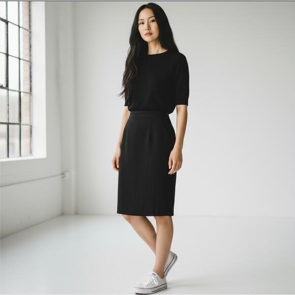 Yves Saint Laurent Black Skirt - Picture 1 of 6